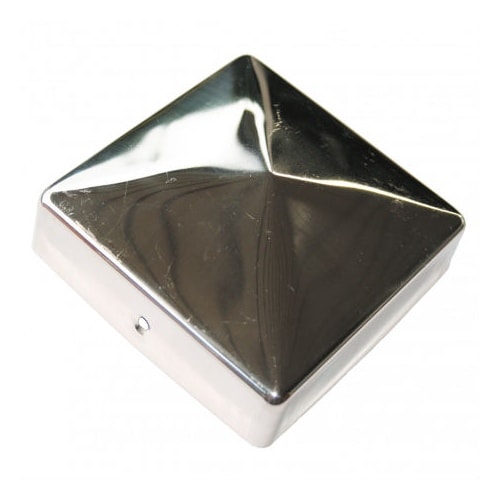 NSH stolpehat rustfri 101 x 101 mm