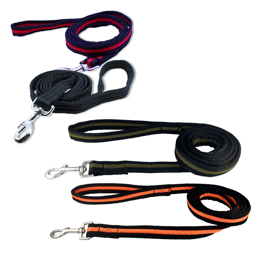 Nylonhundesnor 2,5*190 cm Rød/Sort