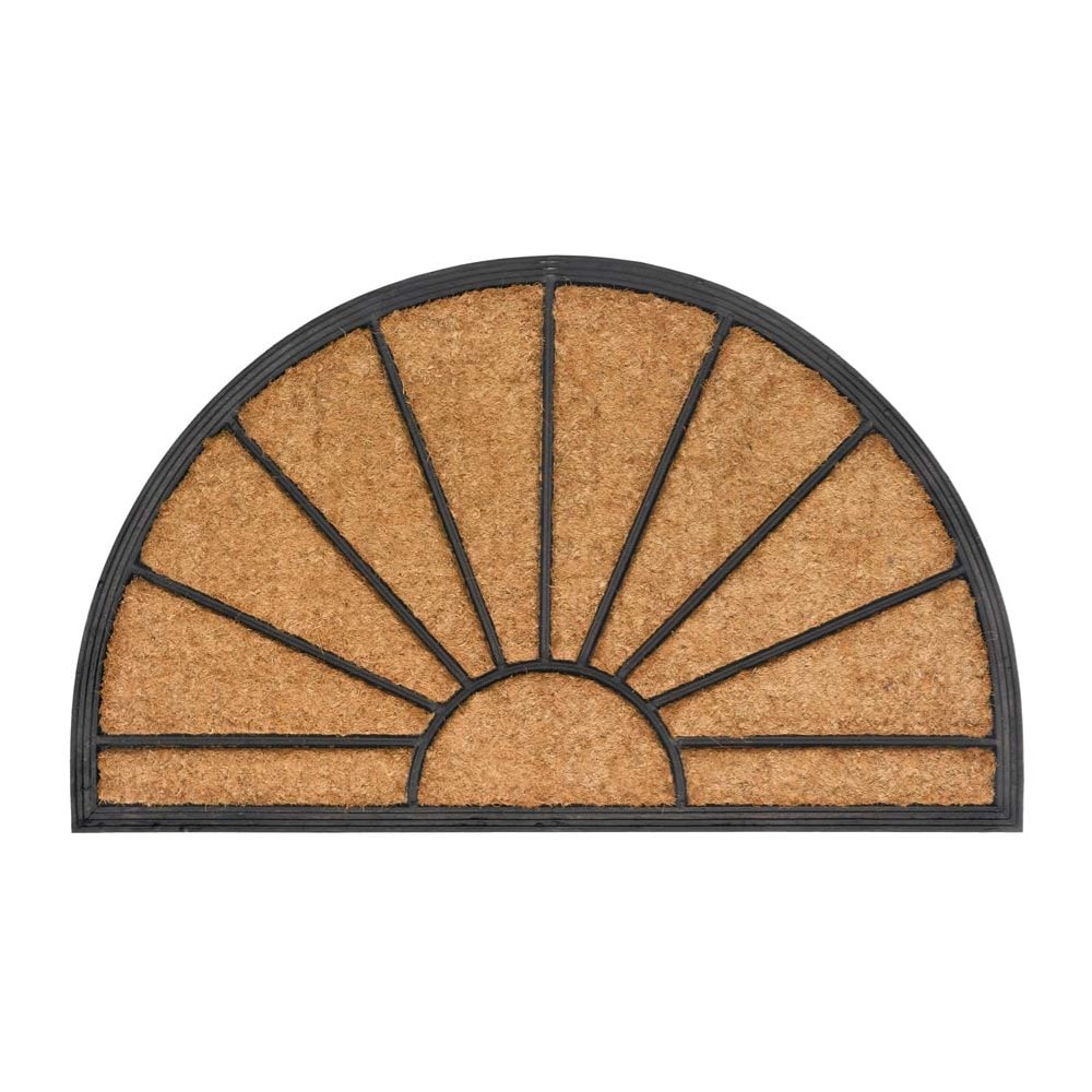 Clean Carpet kokosmåtte halvmåne natur 46x76 cm