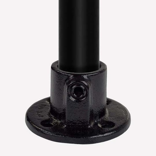 Clarrods Clamps CL131 vægflange sort Ø33,7 mm