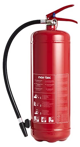 Nor-Tec ildslukker 6 kg, kun til privat brug