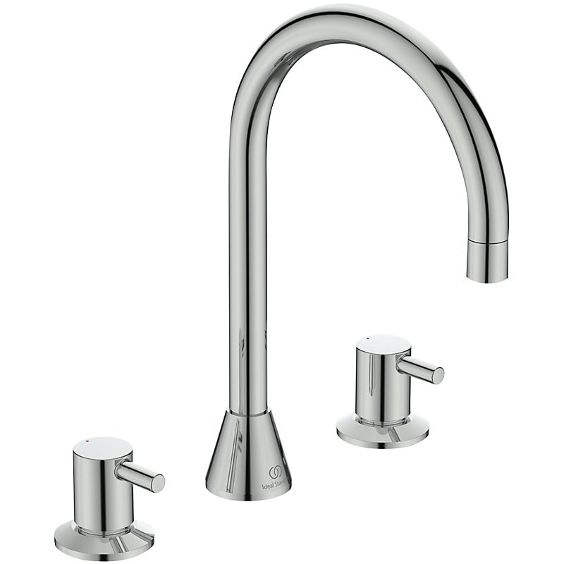 Ideal Standard Ceraline håndvaskarmatur krom 3-huls uden bundventil