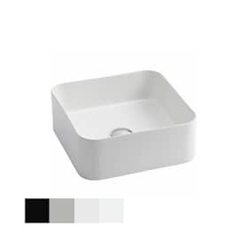 Lavabo Mate Slim porcelænshåndvask hvid 400 x 400 x H150 mm