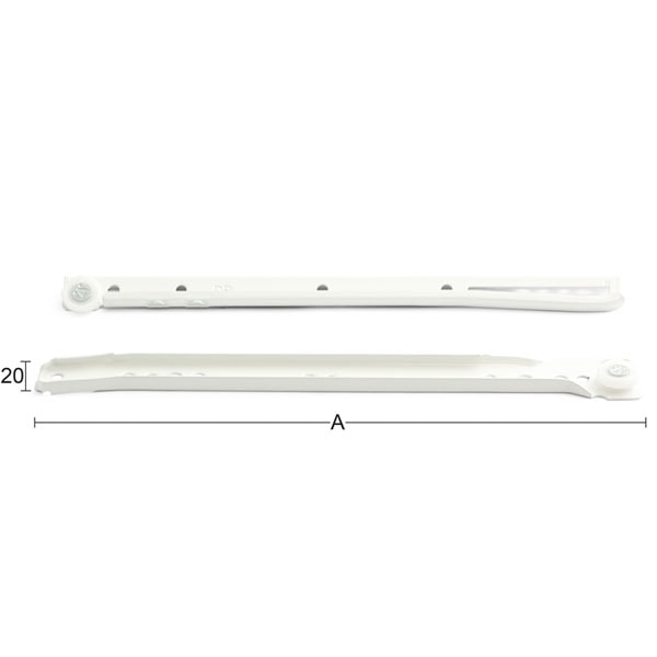 Habo skuffeskinner Stål Hvid 300 mm