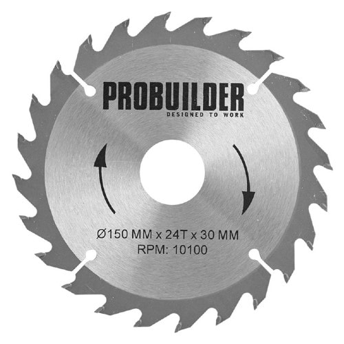 Probuilder savklinge til træ Ø150 x 30 x 1,4 mm t24