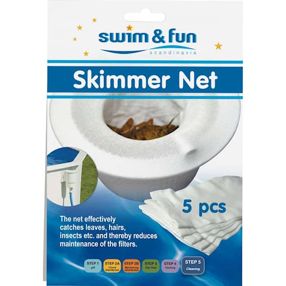 Swim & Fun Skimmer Net filterpose til skimmer 5 stk.