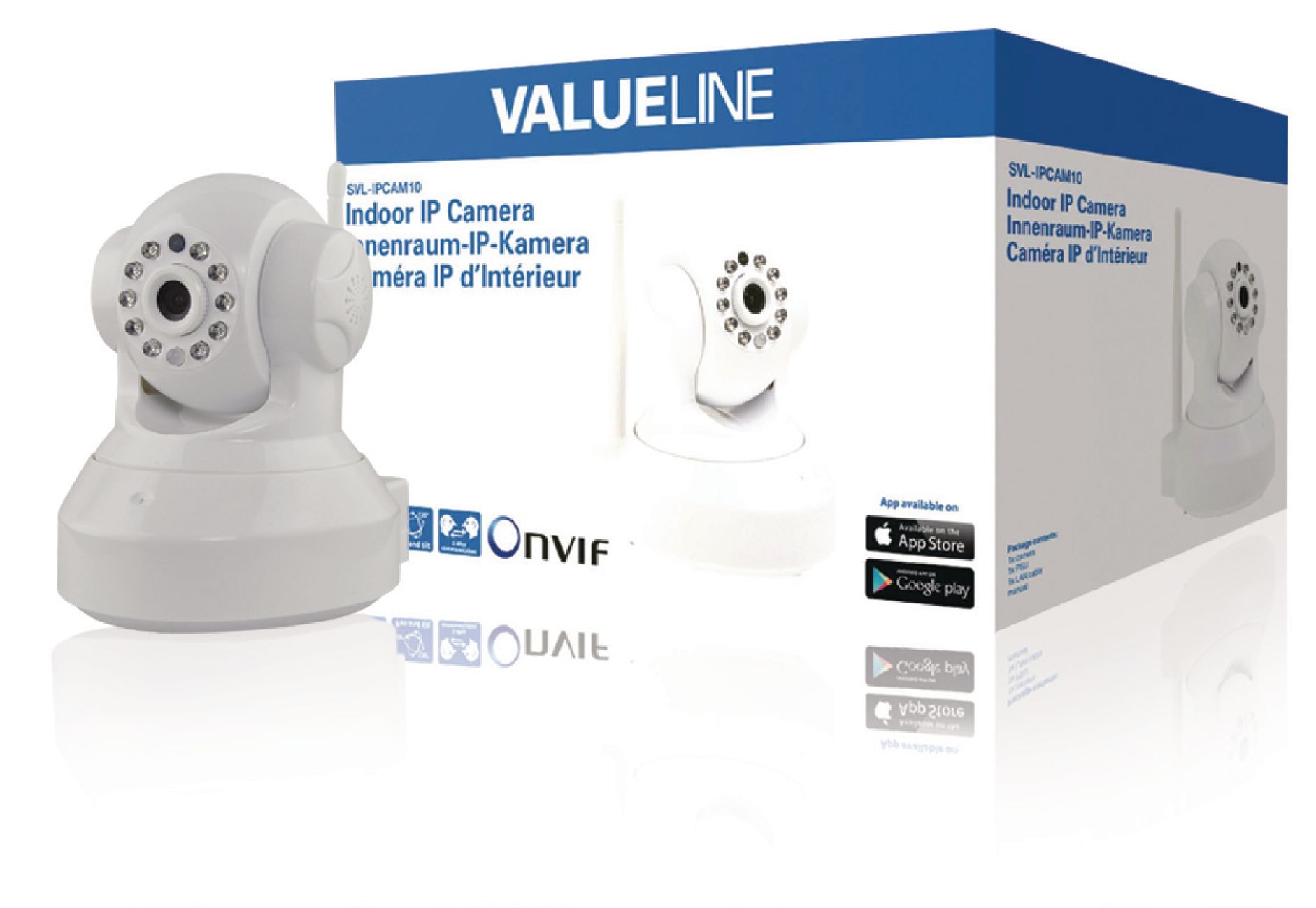 Valueline HD Pan-ilt Kamera Indendørs 720P Hvid