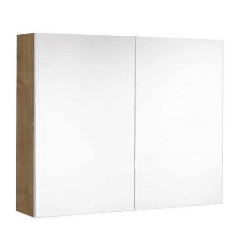 Allibert Sense spejlskab med 2 låger og soft close arlington egetræ 80 cm