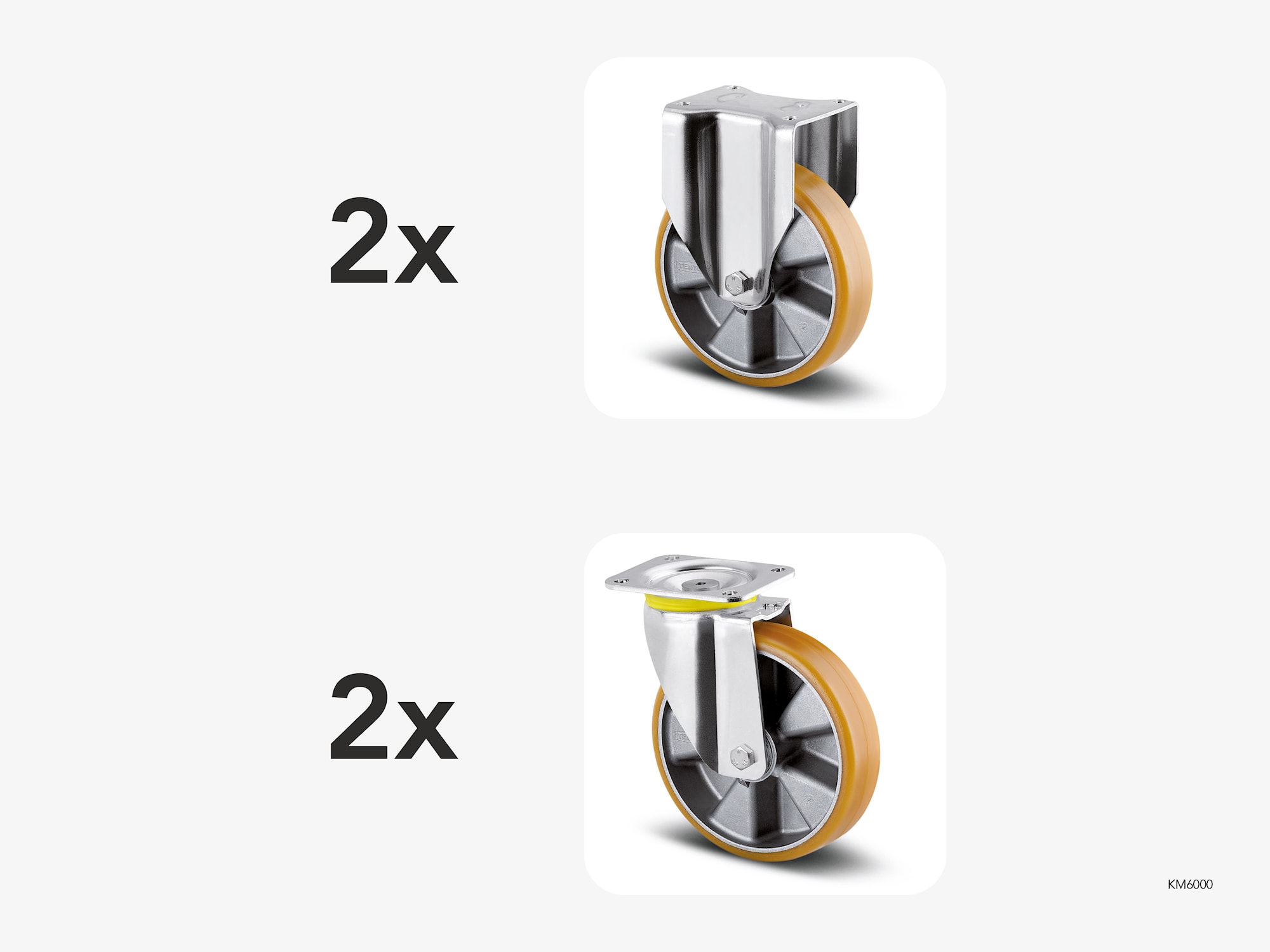 Kongamek ombygningshjul, kraftige 6000