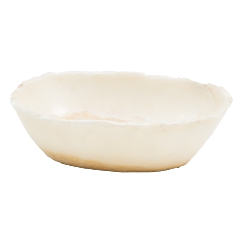 GemLook GL426 håndlavet håndvask i gul og beige onyx oval 40 x 30 cm