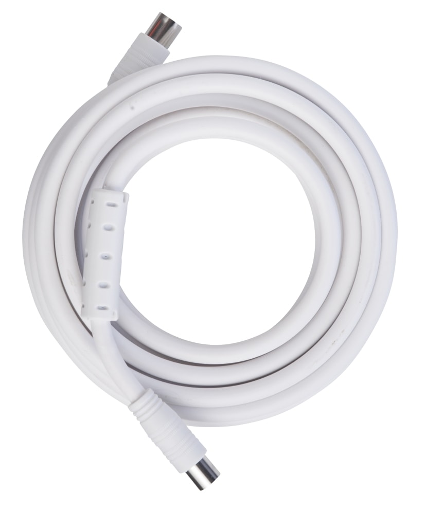 E-line tilslutningskabel antenne hvid 5 meter
