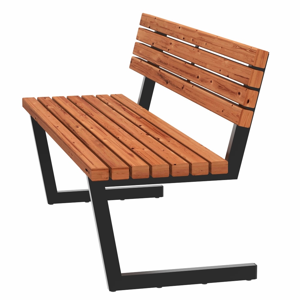 Plus Relax bænk i ThermoWood 150 cm