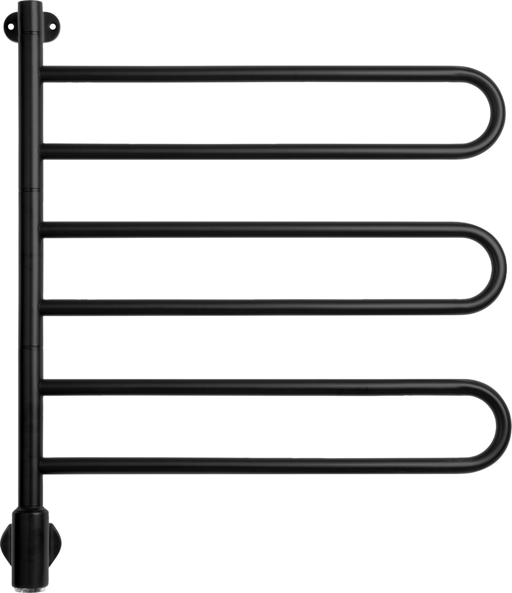 Kriss Flex U håndklædetørrer krom med 3 arme og timer 64W 757 x 650 mm