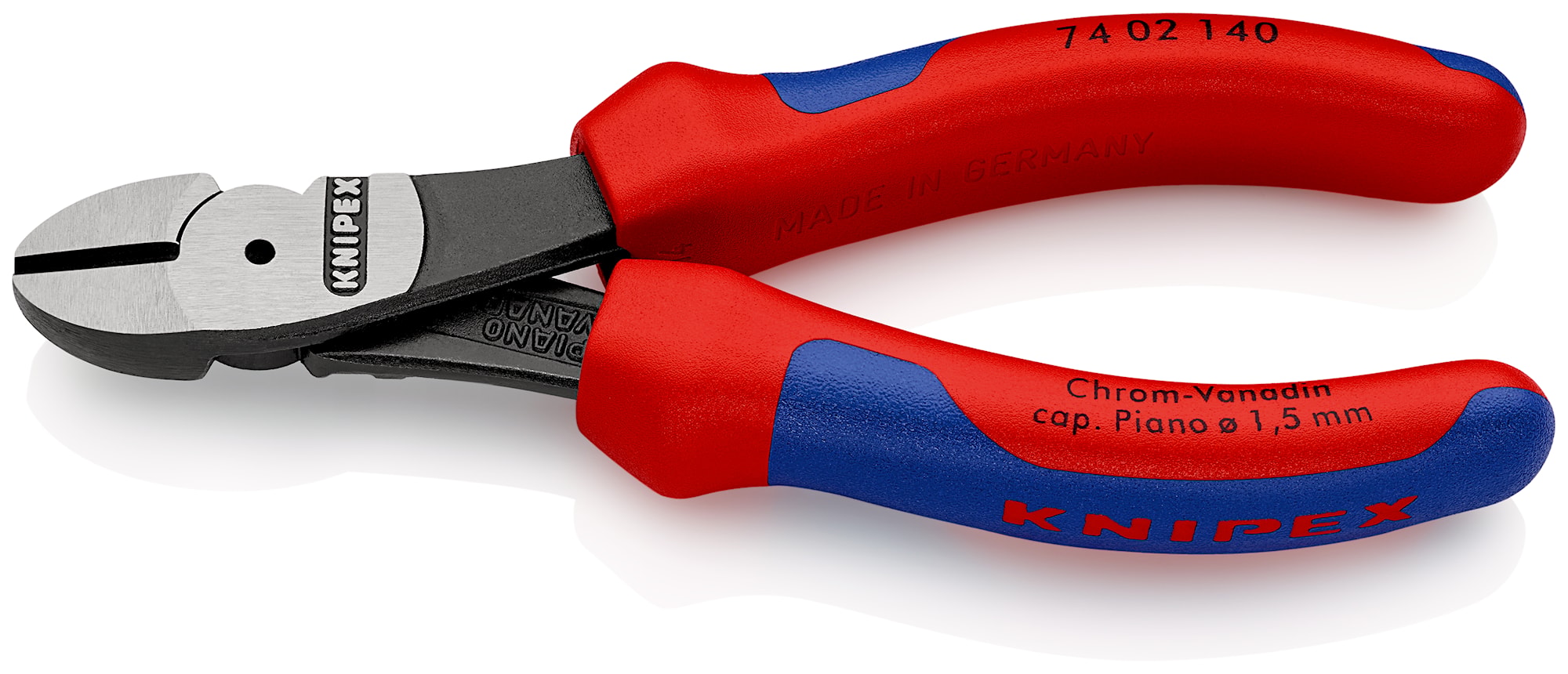 Knipex skævbider med flerkomponent greb, sort atramenteret 250 mm