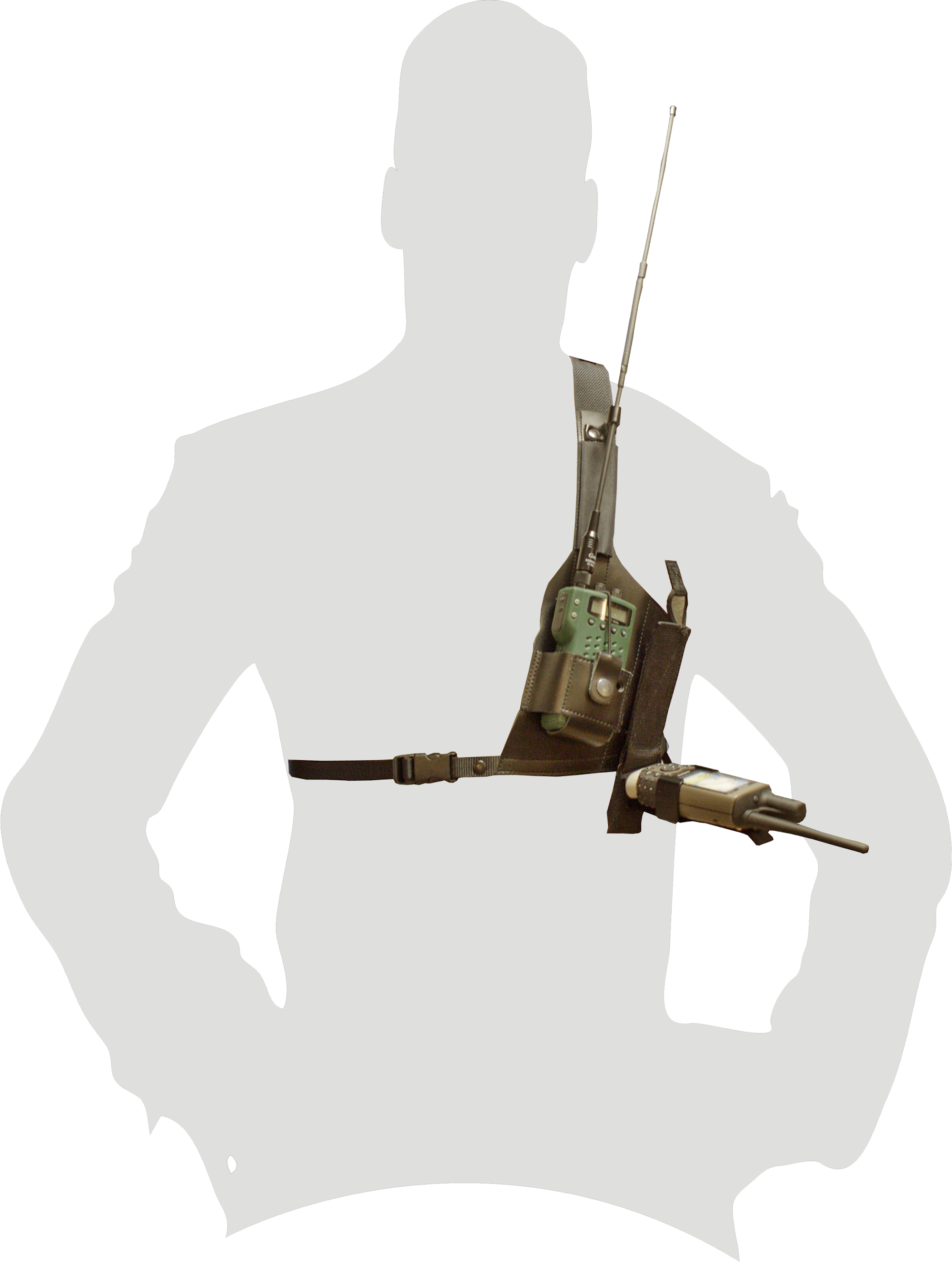 Dobbeltsele til Sammenfoldelig GPS-holder Venstrehåndet Skytte Sort