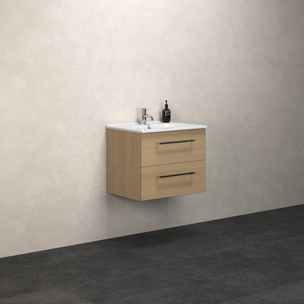 Scanbad Delta vaskeskab med Karat vask og 2 skuffer