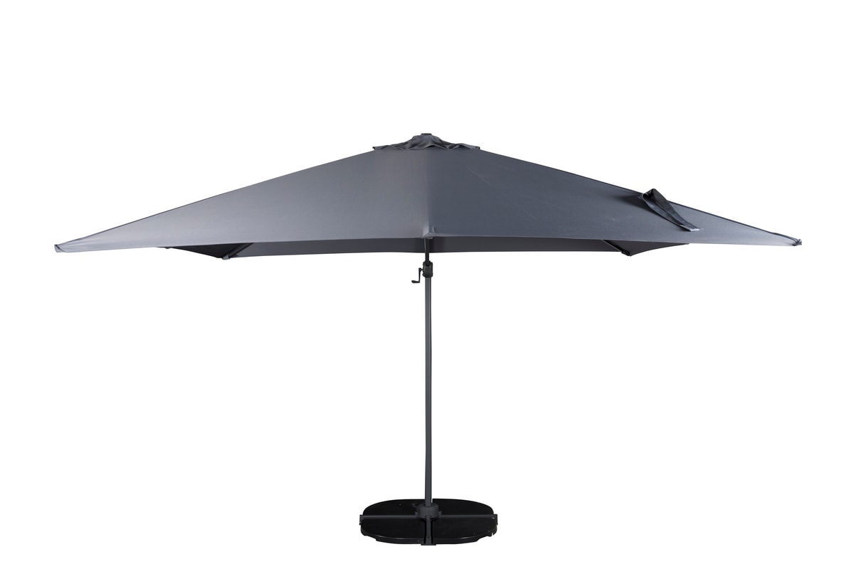 Venture Design Leeds parasol i grå 300 x 300 cm