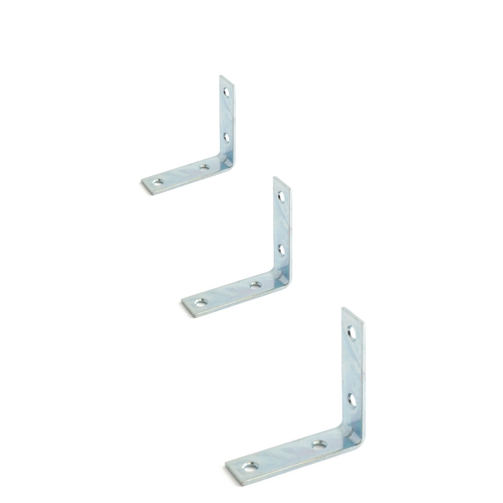 Habo vinkeljern 75x75x18 mm elforzinket 2 stk.