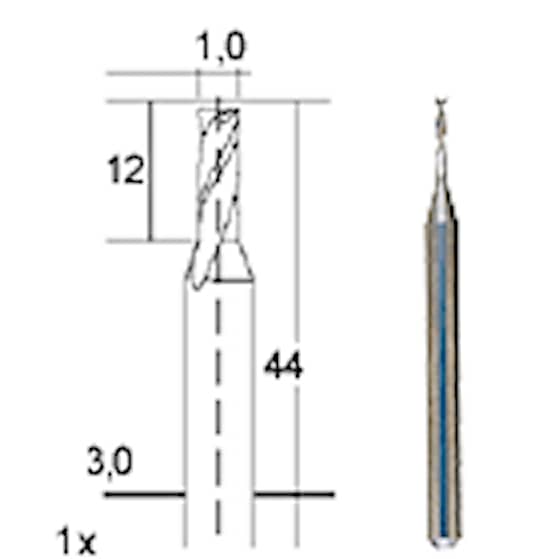 Proxxon hårdmetal multifræser 1 mm.Proxxon nr. 28758