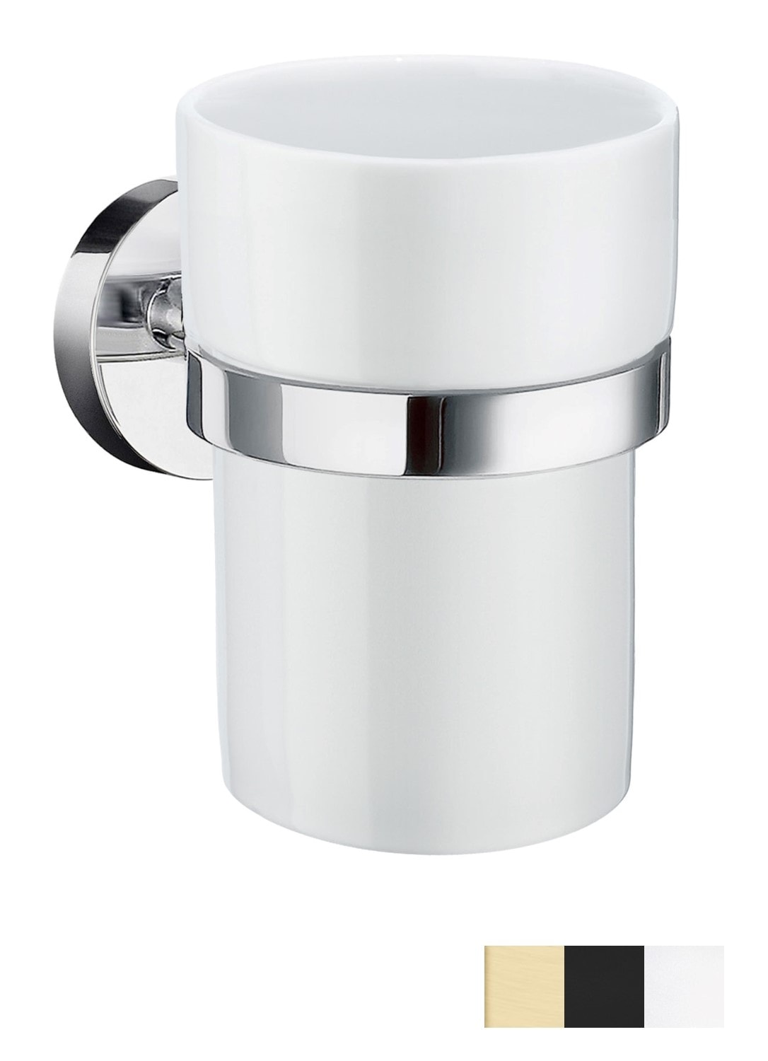 Smedbo Home tandkrus i poleret krom/porcelæn