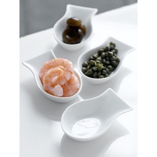 Steel-Function Capri skålesæt i hvid porcelæn med 4 stk 10 x 5,5 cm