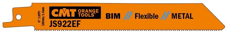 CMT JS922EF bajonetsavklinge 150 mm BIM Flex til metal 5 stk.