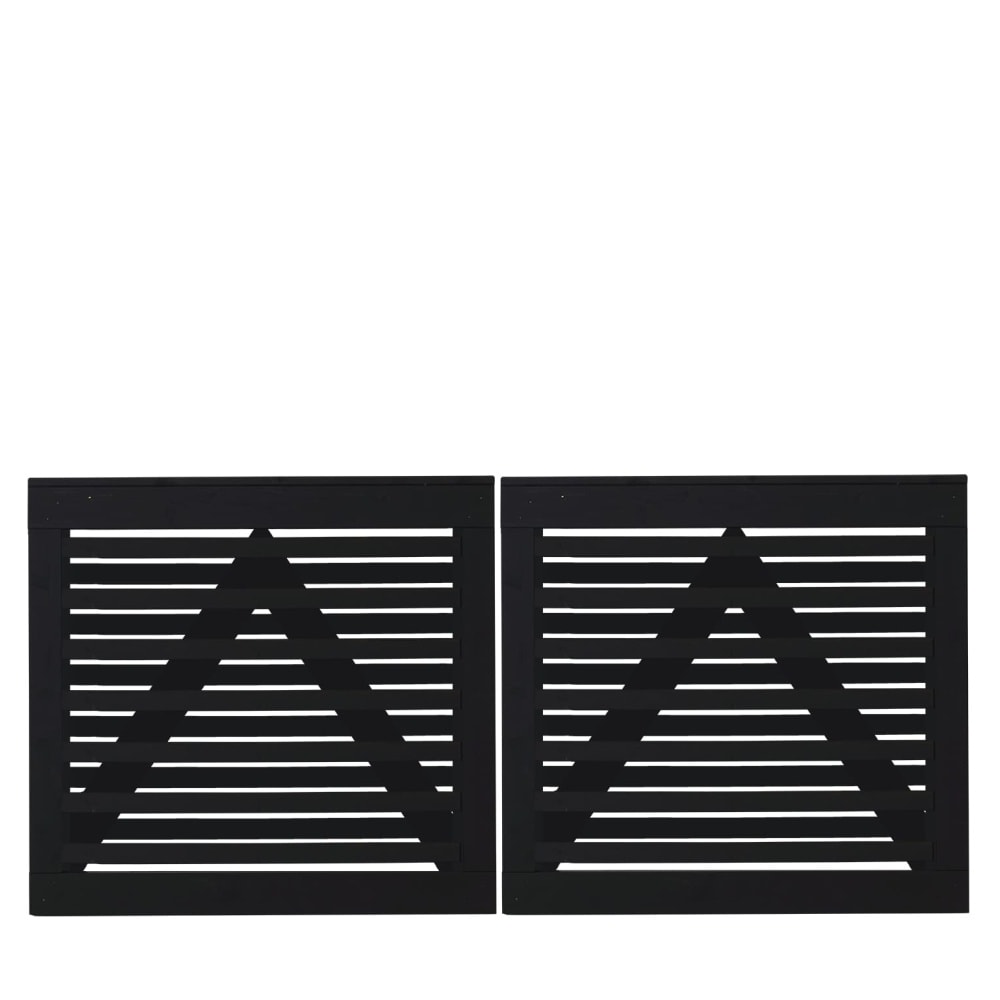 Plus Osaka dobbeltlåge grundmalet sort Bredde 200 cm