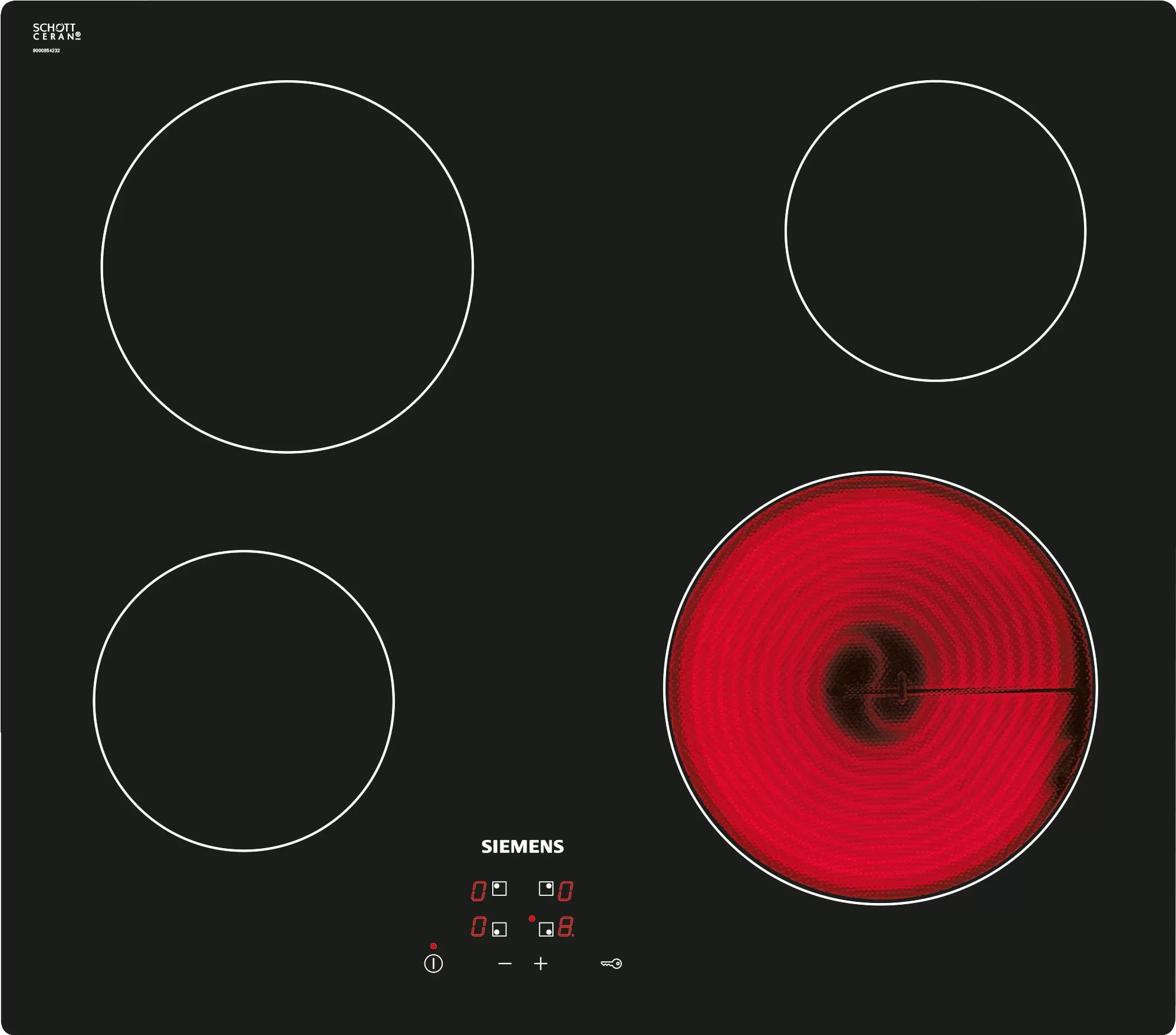 Siemens iQ100 kogeplade glaskeramisk 60 cm ET611HE17E