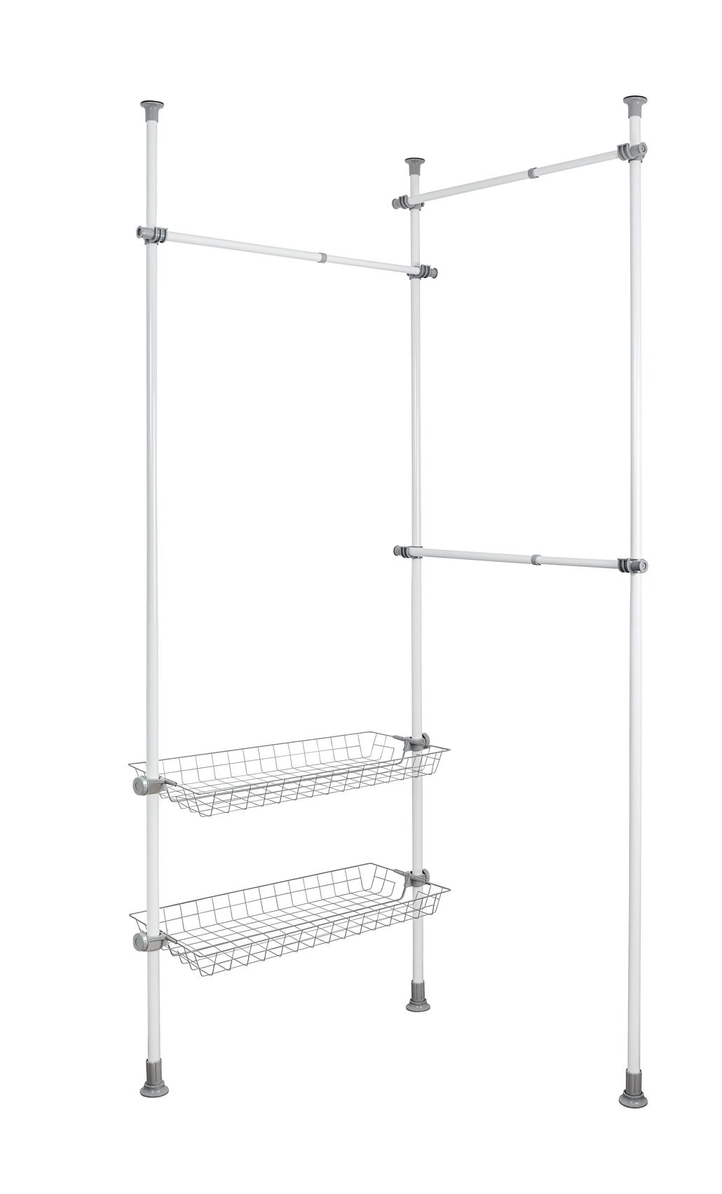 Wenko Hercules Duo teleskopsystem mat sort 164-215 x 165-300 cm