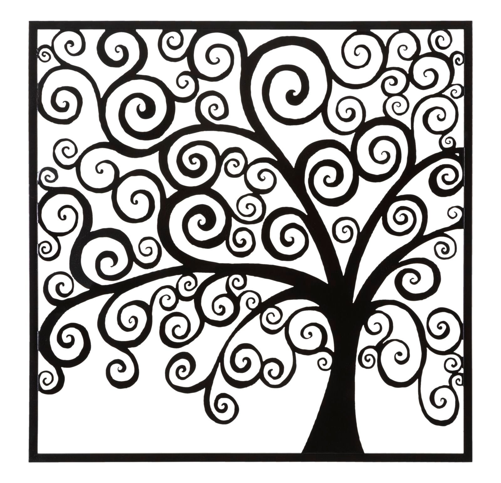 Mauro Ferretti Tree Plus vægdekoration 100 x 1 x 100 cm