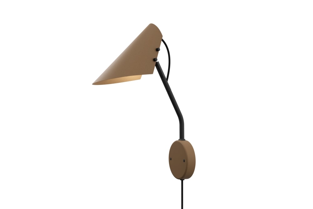 Belid Vincent væglampe i mat grå/sort E27