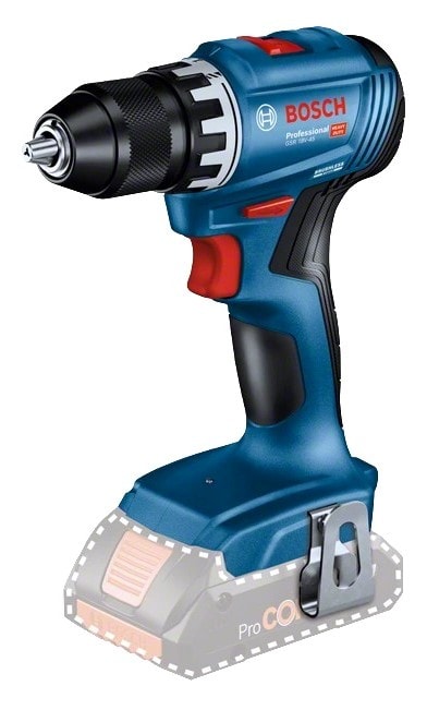 Bosch GSR 18V-45 bore-/skruemaskine uden batteri og lader