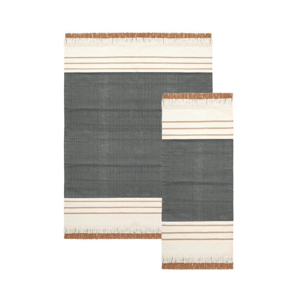 Svanefors Jackie gulvtæppe i asfalt 170 x 240 cm