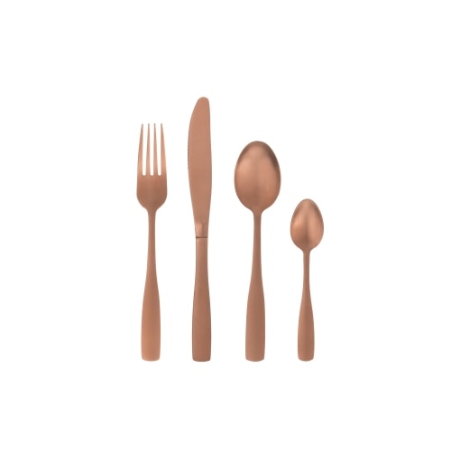 Maku 16 dele bestik i mat kobber Rose Gold