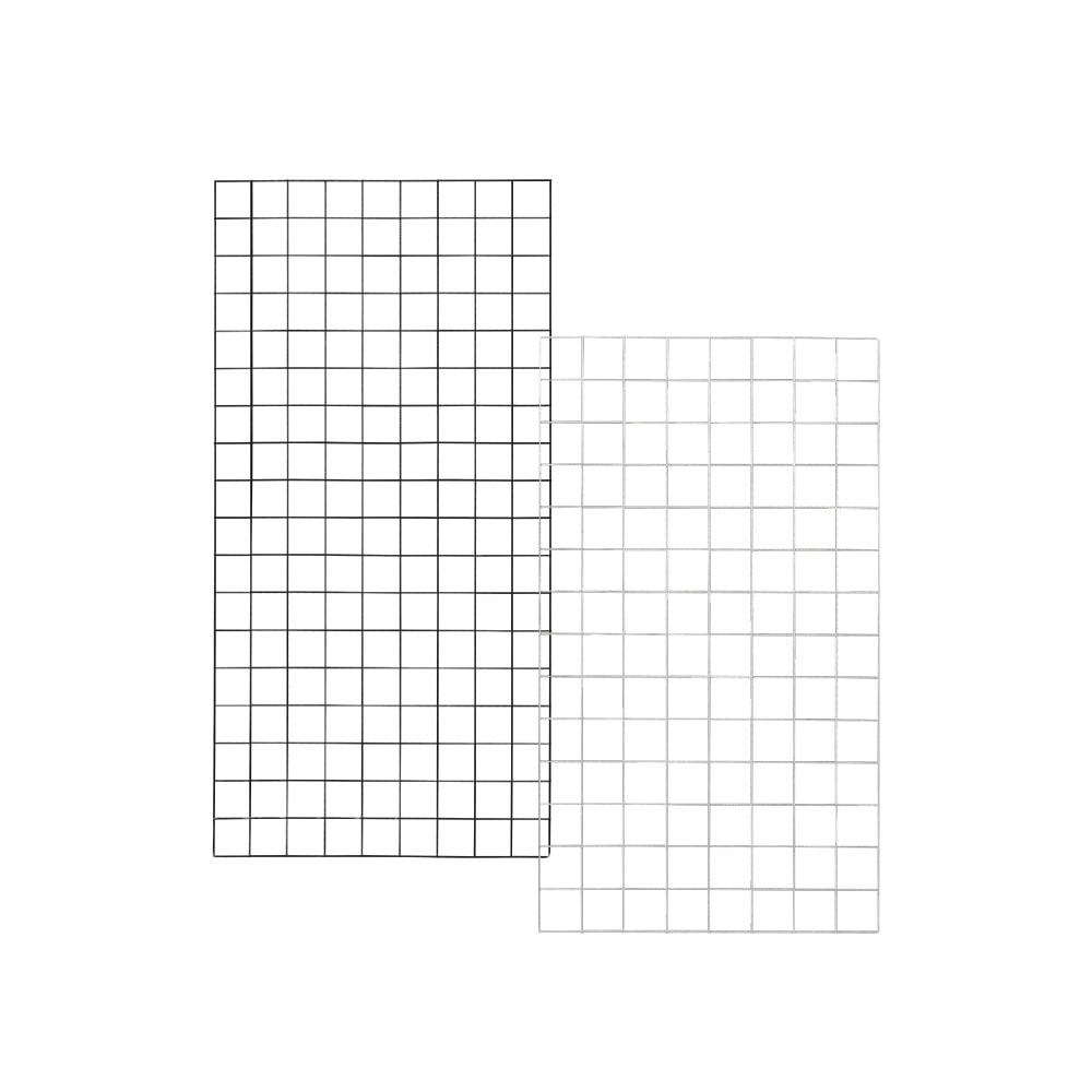 Plus Stålespalier 10 x 10 cm med kant varmgalvaniseret og sortmalet 90 x 140 cm