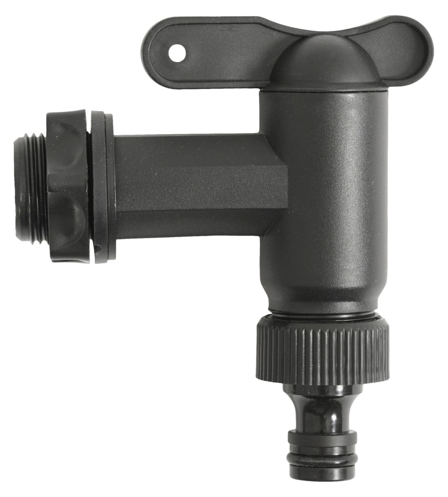 Grouw hane med kobling til regntønde 3/4