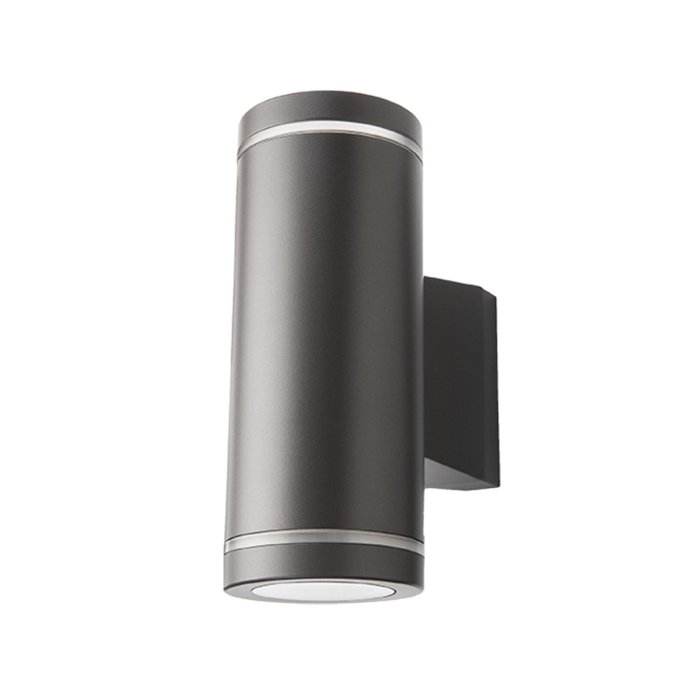 SG Metro Deco væglampe i grafit 2 x GU10 IP65 Ø9 cm