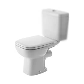 Duravit D-Code toilet med P-Lås gulvstående underdel