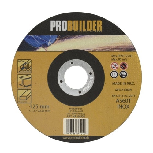 Probuilder skæreskive til jern 125 mm
