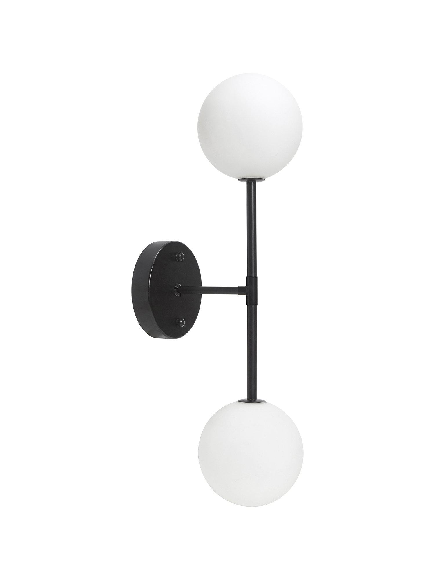 PR Home Sigma D væglampe i sort/opal