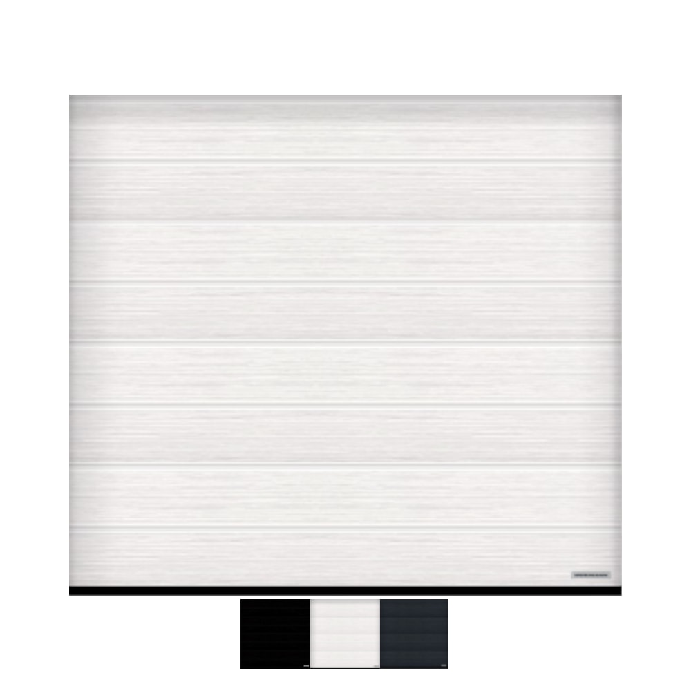 Hörmann RenoMatic Slategrain ledhejseport i sort 2500 x 2125 mm inkl. portåbner