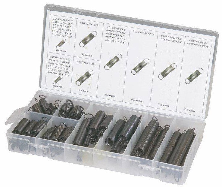 Germ sortimentsæske med trækfjedre 54 stk.