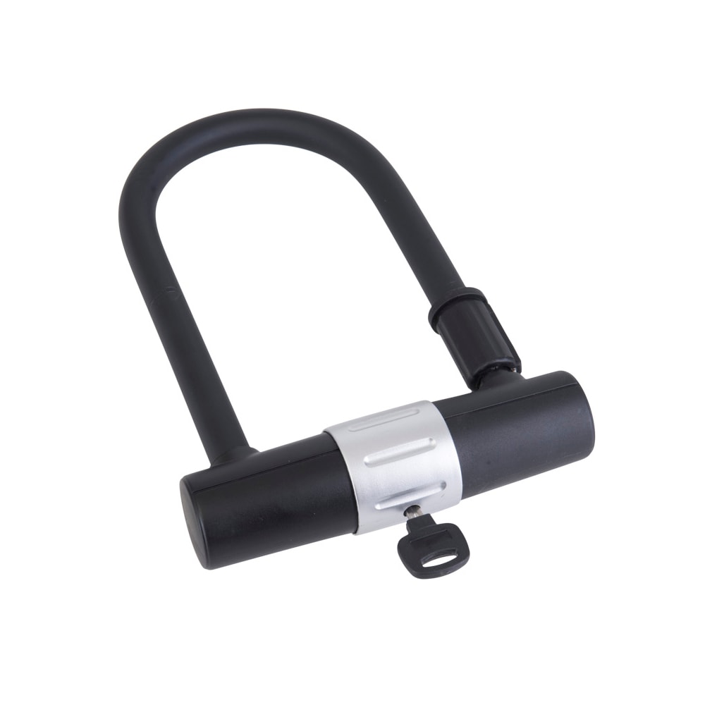 Urban bøjlelås sort med nøgle