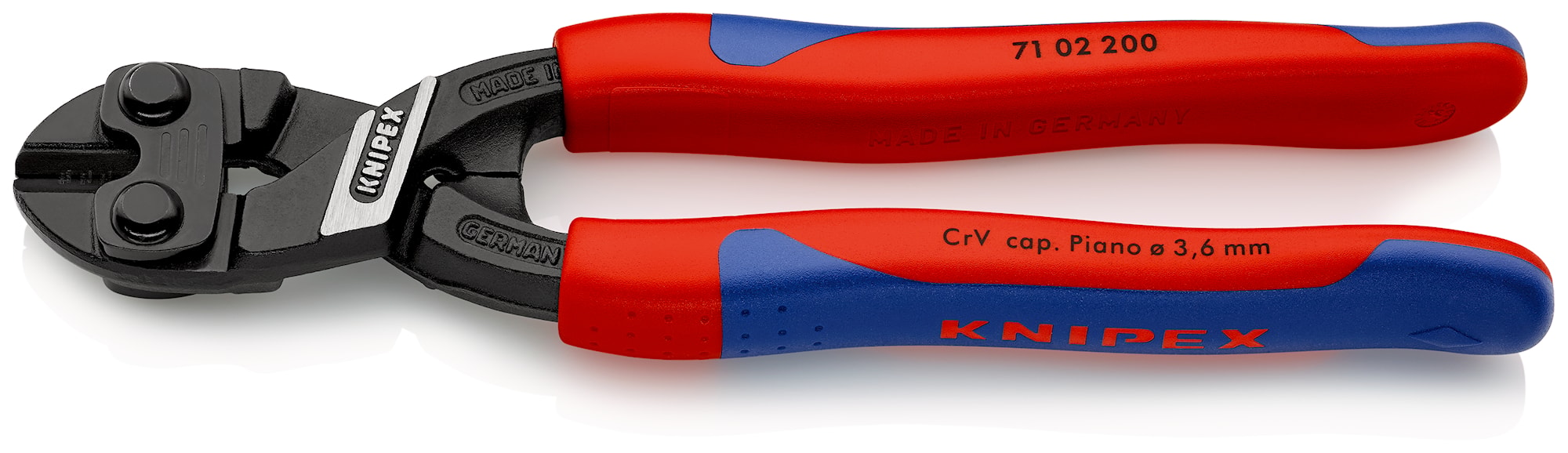 Knipex CoBolt boltsaks kompakt med flerkomponent greb sort atramenteret 200 mm