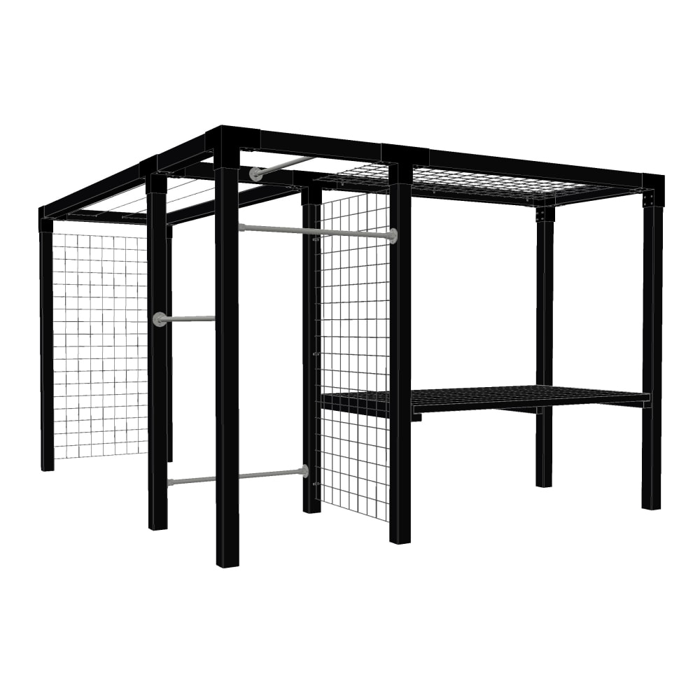 Plus Daylife pergola model 4 grundmalet i sort