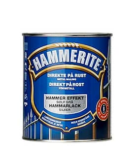 Hammerite effekt metalmaling i sølv.Dåse med 750 ml.