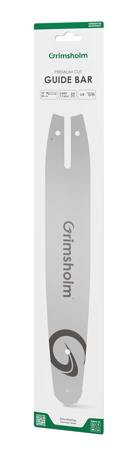 Grimsholm Guide bar Premium Cut 14" 3/8" .043"/1.1mm (for Stihl)