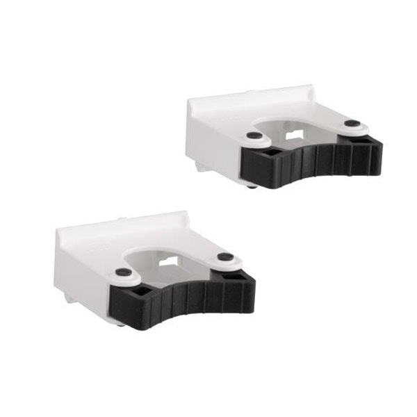 Elfa Utility redskabsholder i hvid Ø 20-30 mm Pakke med 2 stk.