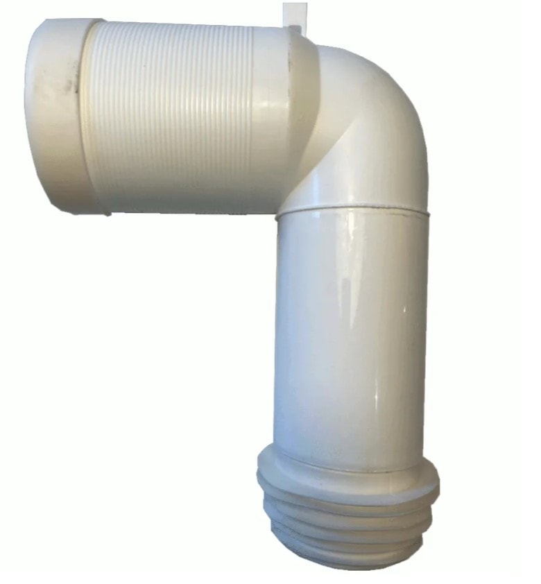 Lavabo SW-rør 90 grader Ø110 mm H395 x L345 mm