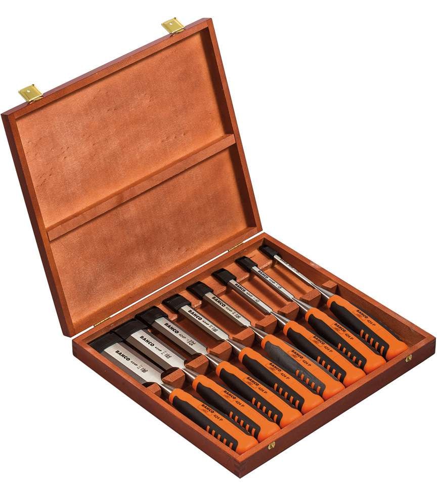 Bahco Stemmejern Sæt 8 Stk.I Træboks 424P-S8-EUR